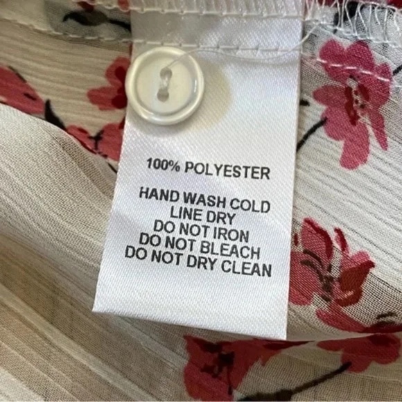 Lulus Tender Love White Floral Print Ruffled Sleeve Button-Up Blouse Size XS - Picture 6 of 12